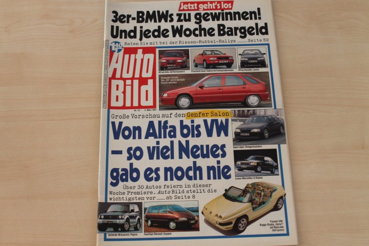 Deckblatt Auto Bild (10/1991)